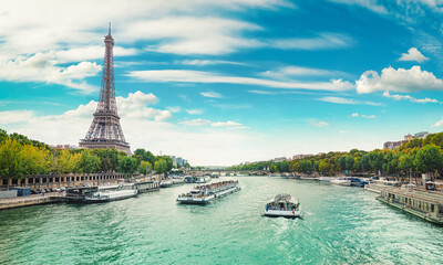 Fototapete - Walking in Paris