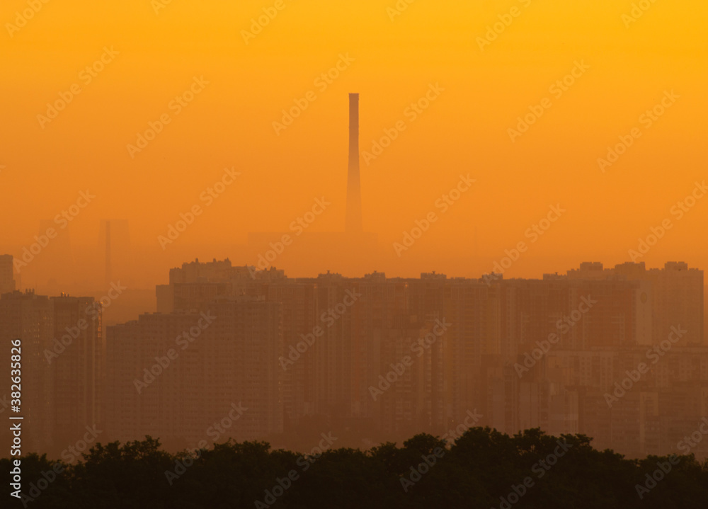CHP 6 Pipe On Dawn One Of The Tallest Pipes In The World Kiev chp-6-pipe-on-dawn-one-of-the-tallest-pipes-in-the-world-kiev