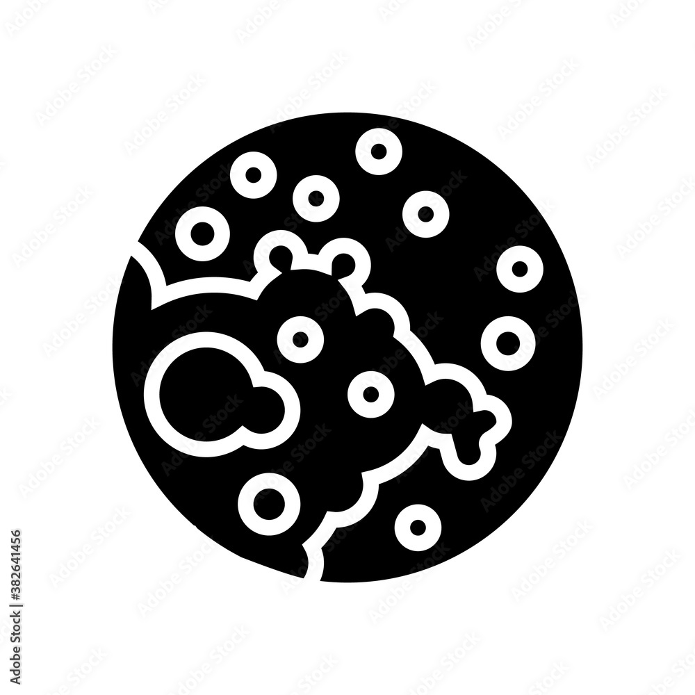 atopic dermatitis skin disease glyph icon vector. atopic dermatitis ...