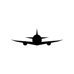 Wall Mural - Airplane icon logo, vector design