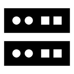 Wall Mural - dataserver glyph icon vector