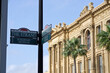 © skyoftexas - The Strand corner sign post in the historic downtown district of Galveston Island, Texas