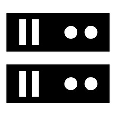 Wall Mural - dataserver glyph icon vector