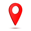 © Alisa - You are here gps navigation map pointer. Vector map marker icon that points location. Web element design. Place navigation sign.