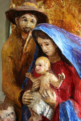 Wall Mural - Nativity Scene in the church of st. James in Ihlingen, Germany