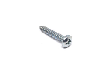 Self Drilling Screw Flat Head isolated on white background