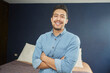 © Francisco Soberanis - portrait of a hispanic young man with braces in the bedroom