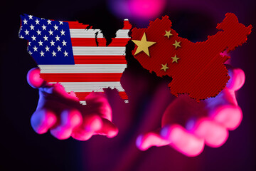 3d usa and china trade partner maps