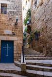 Fototapeta Uliczki - Narrow streets of an ancient city Jaffa, Israel