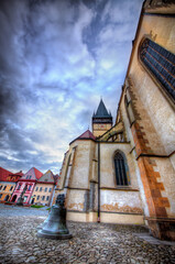 Sticker - From the Square of Bardejov, Slovakia, in the Evening