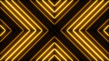 Wall Mural - shiny holiday background. bright golden neon lights for abstract party motion texture. glowing glamo