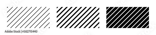Fotografía Set of diagonal thin and thick line in abstract style, stripes pattern backgroun