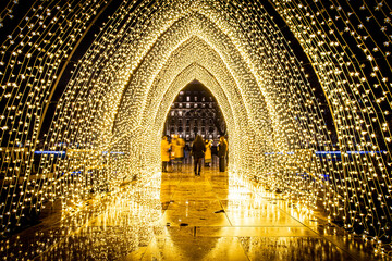 Wall Mural - Christmas lights and decorations in London, UK