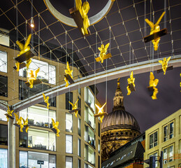 Poster - View of Saint Paul's Cathedral at Christmas time