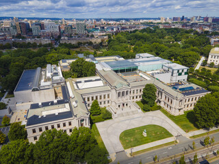 Wall Mural - Boston Museum of Fine Arts at 465 Huntington Avenue in Fenway, Boston, Massachusetts MA, USA. This is the fourth largest museum in the US and 17th in the world. 