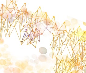 Wall Mural - Neural network design of lines and dots connecting intraneural worldwide gloabla technology background
abstract design AI intellegence science creative art