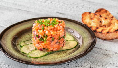 Wall Mural - Salmon tartare