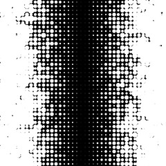 Aufkleber - Halftone random circles, random dots illustration. Specks, stipple, speckles, stippling background and pattern. Pointillist, pointillism design. Irregular abstract random asymmetric, asymmetry vector