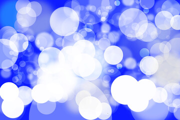 Canvas Print - blue bokeh background