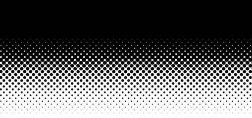 Aufkleber - Wide format and rectangular,rectangle horizontal,linear halftone vector pattern,texture.Circles,dots,screen-tone illustration. Freckle, stipple-stippling, speckles illustration. Pointillist vector art
