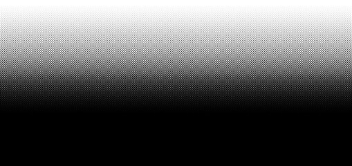 Aufkleber - Wide format and rectangular,rectangle horizontal,linear halftone vector pattern,texture.Circles,dots,screen-tone illustration. Freckle, stipple-stippling, speckles illustration. Pointillist vector art