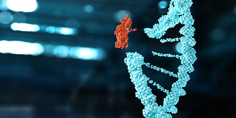 Wall Mural - innovative dna technologies in science and medicine