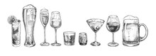 Types Of Alcohol Drinks Glasses