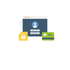 Canvas Print - 
Account illustration icon
 
