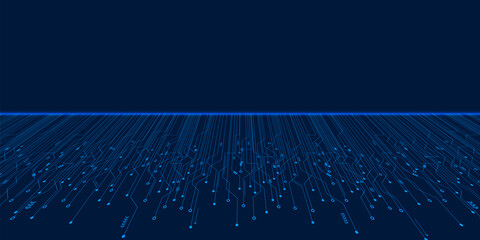 Microchip Technology Background, blue digital circuit board pattern