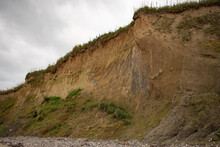 Landslide On Steep Coastal Cliffs 