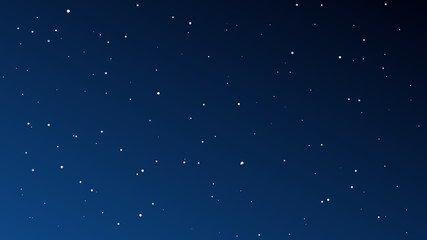 night sky with many stars