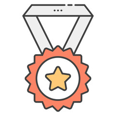 Sticker - Star Medal