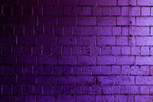 Purple Brick Wall Background With Shades Of Light And Dark Purple