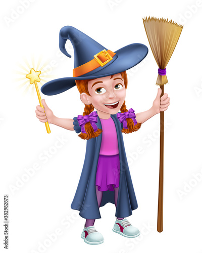 A kid cartoon girl child dr...