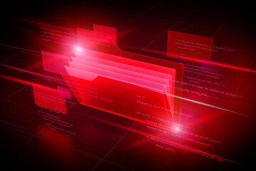 Wall Mural - folders abstract background illustration - 3d rendering