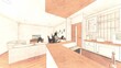 © hiro studio - 内観パース　テレワーク　パソコン　コロナウイルス　子供　猫有り13