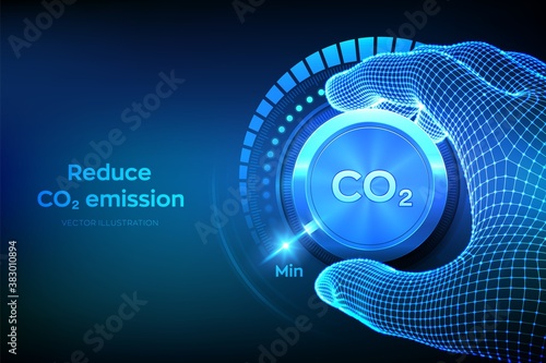 Fotografía Carbon dioxide emissions control concept