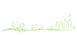grün Energie klimaneutral band Banner Skizze Zeichnung
