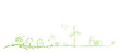 Grüner Wasserstoff Band Banner Hintergrund Strom Brennstoffzelle