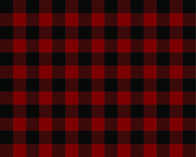 Seamless Vector Gingham Red Check Pattern
