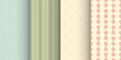 © ifh85 - pastel color vintage seamless patterns in set