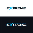 Extreme logo. Logotype with the word extreme. Vector design