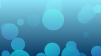 abstract blue bokeh background with bubbles