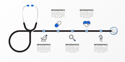 Infographic design template. Creative concept with 5 steps