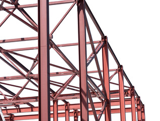 Steel Frames of A Building Under Construction