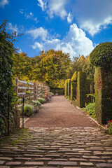 Wonderful and peaceful garden place of Dunbars Close in Edinburgh