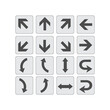 © littlemagic - Large vector set of directional arrows on a white background.