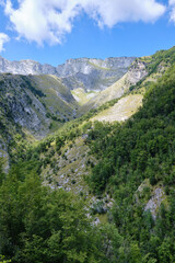 Landscape From Vagli lake and apuan mountains