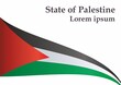 © Виталий Салин - Flag of Palestine, State of Palestine. Bright, colorful vector illustration.
