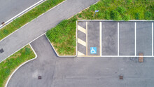 Parking Lot, Aerial Drone Photography